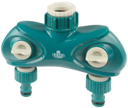 Распределитель поливочный RACO "Original" "LUXURY", двухканальный, 3/4"x1" 4250-55264C купить в Когалыме