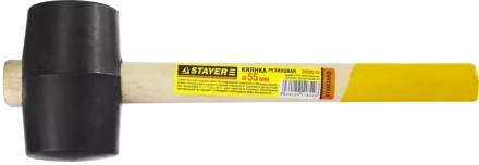 Киянка STAYER резиновая, с деревянной рукояткой, 0,34кг 20505-55 купить в Когалыме