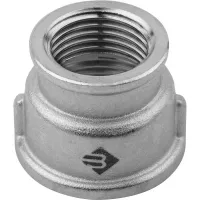 Муфта ЗУБР "ЭКСПЕРТ" переходная, никелированная латунь, 1/2"-3/4" 51292-1/2-3/4