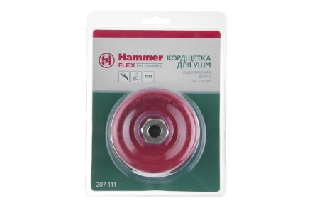Кордщетка HAMMER чаша 85мм для УШМ витая сталь (207-111) купить в Когалыме