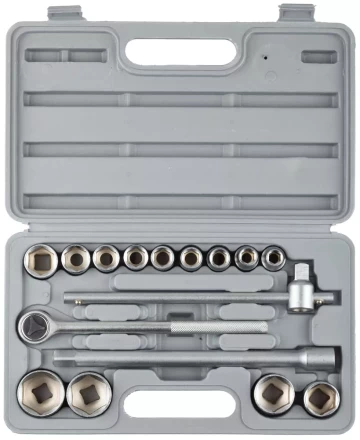 Набор STAYER Автомобильный инструмент "STANDARD" хромированное покрытие, 16 предметов 27583-H16 купить в Когалыме