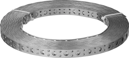 ЗУБР ПВЛ, 20 x 0.5 мм, 25 м, цинк, перфорированная вентиляционная лента прямая (310247-20-05) купить в Когалыме