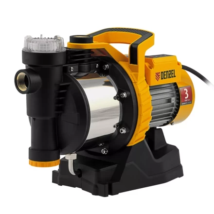 Садовый поверхностный насос Denzel 97305 GP1100SS, 1100 Вт, 4000 л/ч, подъем 45 м, пластик купить в Когалыме