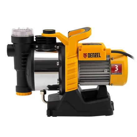 Садовый поверхностный насос Denzel 97305 GP1100SS, 1100 Вт, 4000 л/ч, подъем 45 м, пластик купить в Когалыме