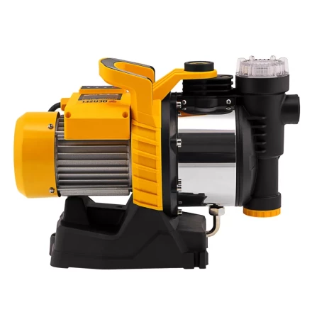 Садовый поверхностный насос Denzel 97305 GP1100SS, 1100 Вт, 4000 л/ч, подъем 45 м, пластик купить в Когалыме