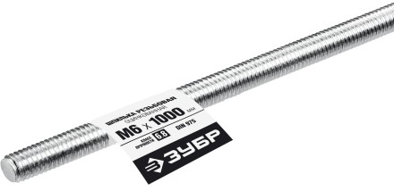 ЗУБР DIN 975, кл. пр. 6.8, М6 x 1000 мм, резьбовая шпилька, 1 шт, Профессионал (30336-06-1) купить в Когалыме