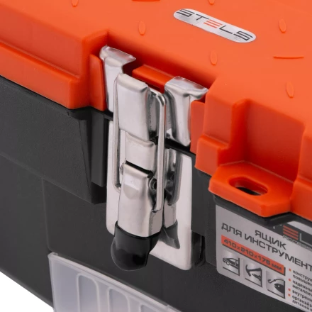 Ящик для инструмента с мет. замками 16", 410х210x175 мм Россия Stels 90746 купить в Когалыме
