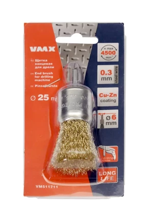 Щетка для дрели ф25 мм концевая VMX 511711 купить в Когалыме