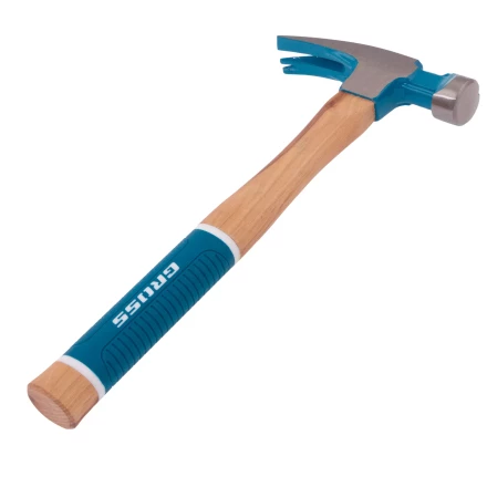 Молоток-гвоздодер,560 г Gross 10419, угол 75, магнит, обрезиненная рукоятка AMERICAN HICKORY купить в Когалыме
