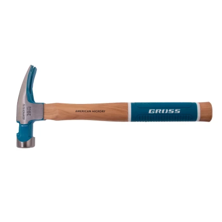Молоток-гвоздодер,560 г Gross 10419, угол 75, магнит, обрезиненная рукоятка AMERICAN HICKORY купить в Когалыме