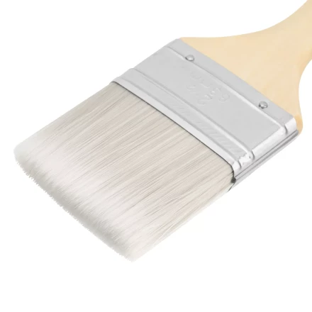 Кисть плоская для лаков "Евро" 2.5", искусственная щетина, деревянная ручка MTX 83088 купить в Когалыме