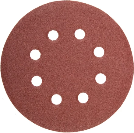 Круг шлифовальный универсальный STAYER "MASTER" из абразивной бумаги на велкро основе, 8 отверстий, Р80, 115мм, 5шт 35450-115-080 купить в Когалыме