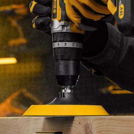 Тарелка опорная для дрели и УШМ с липучкой Denzel, 150 мм, мягкая, с адаптером c М14 на d8, 76249 купить в Когалыме