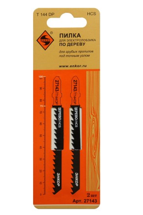 Пилка для электролобзика T144 DP 2 шт. Энкор 27143 купить в Когалыме
