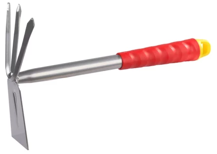 Мотыжка GRINDA, прямое лезвие, 3 зубца, из углеродистой стали с коннекторной системой, 305 мм 8-421435_z01 купить в Когалыме