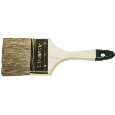 Кисть плоская STAYER "LASUR-STANDARD", смешанная (натуральная и искусственная) щетина, деревянная ручка, 100мм 01031-100 купить в Когалыме