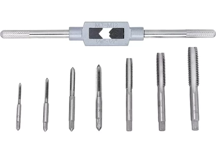 Набор метчиков М3-М12 8 предметов СИБРТЕХ 77308 купить в Когалыме