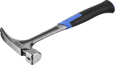 Молоток-гвоздодер ЗУБР цельнокованый с двухкомпонентной рукояткой серия ПРОФЕССИОНАЛ купить в Когалыме