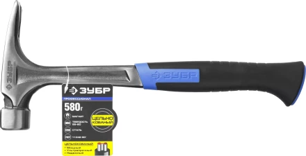 Молоток-гвоздодер ЗУБР цельнокованый с двухкомпонентной рукояткой серия ПРОФЕССИОНАЛ купить в Когалыме