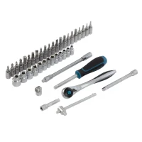 Набор инструментов 42 предмета, 120 зубьев, CrV, 1/4" Gross 14146