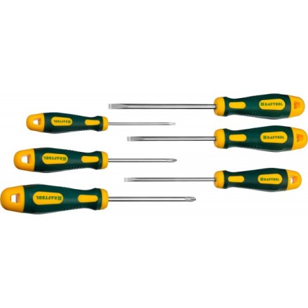 Набор отверток X-Drive, KRAFTOOL 250081-H6, Cr-Mo-V сталь, 6шт 250081-H6 купить в Когалыме