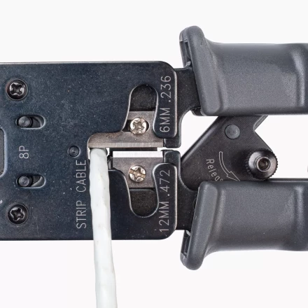 Кримпер многофункциональный КВТ JT-03T с 3 встроенными модулями для обжима RJ-45, RJ-12, RJ-11 (84493) купить в Когалыме