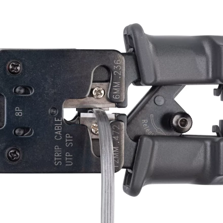 Кримпер многофункциональный КВТ JT-03T с 3 встроенными модулями для обжима RJ-45, RJ-12, RJ-11 (84493) купить в Когалыме