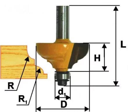 Фреза кром калевочная ф286х13мм R4мм хв 8мм 9252 купить в Когалыме