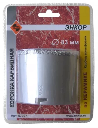 Коронка карбидная по керамике Ф83 мм 57007 купить в Когалыме