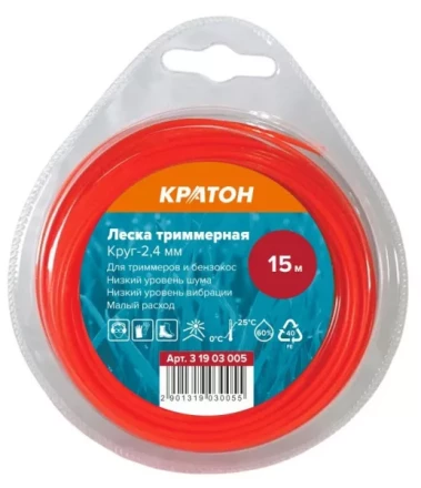 Леска триммерная Кратон Круг-2,4мм 3 19 03 005 купить в Когалыме