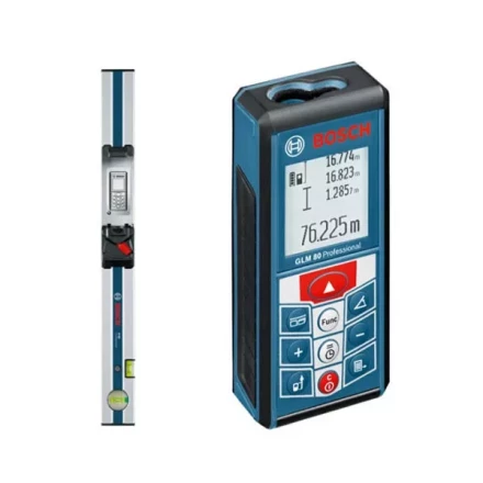 Лазерный дальномер-уклономер Bosch GLM 80 Prof +Шина-уровень R60 купить в Когалыме
