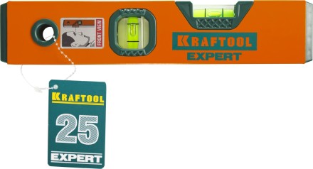 Уровень коробчатый &quot;EXPERT&quot;, KRAFTOOL 34710-025, 2 ампулы, 0,5 мм/м, 250мм 34710-025_z01 купить в Когалыме