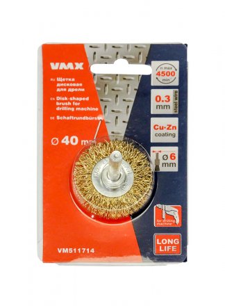 Щетка для дрели ф40 мм дисковая VMX 511714 купить в Когалыме