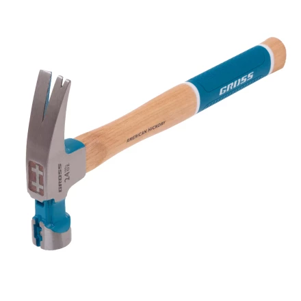 Молоток-гвоздодер, 680 г Gross 10425, угол 75, магнит, обрезиненная рукоятка AMERICAN HICKORY купить в Когалыме