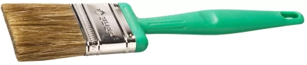Кисть плоская ЗУБР ЭКСПЕРТ 2в1 БСГ-70 быстросъем голова с переменн углом, тип ЛАЗУРЬ смешанн щетина, пласт ручка, 50мм 4-01070-050 купить в Когалыме