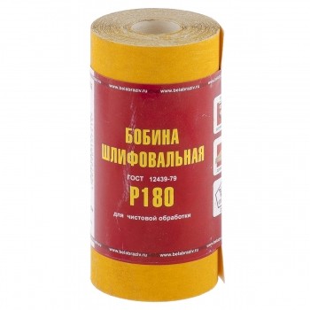 Шкурка на бумажной основе LP41C зерн. Р180 мини-рулон 115мм х 5м (БАЗ) Россия 75632 купить в Когалыме