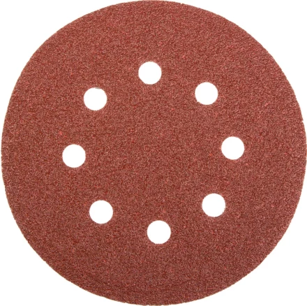 Круг шлифовальный универсальный STAYER "MASTER" из абразивной бумаги на велкро основе, 8 отверстий, Р60, 125мм, 5шт 35452-125-060 купить в Когалыме
