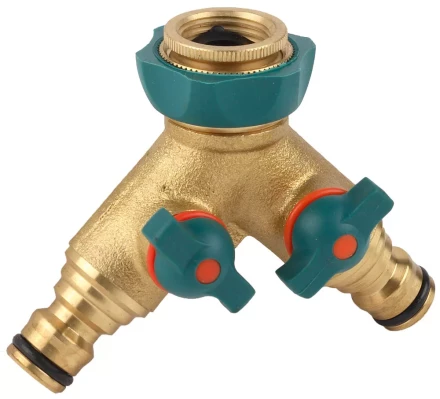 Распределитель RACO "Profi-Plus" двухканальный, латунный с покрытием TPR, 1/2" х 3/4" 4244-55132B купить в Когалыме