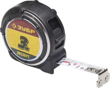 Рулетка ЗУБР "ЭКСПЕРТ" "АНТЕЙ", металлический обрезиненный корпус, полотно с нейлоновым напылением, 3мх16мм 34053-03-16 купить в Когалыме