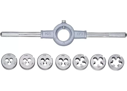 Набор плашек М3 - М12 8 предметов СИБРТЕХ 77309 купить в Когалыме