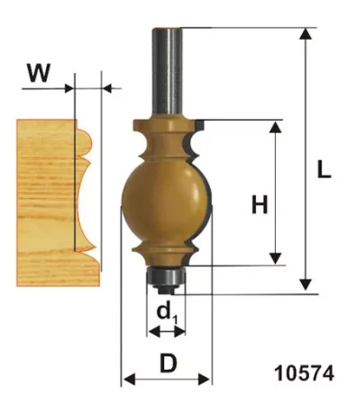 Фреза кромочная фигурная ф254х35мм хв 12мм 10574 купить в Когалыме