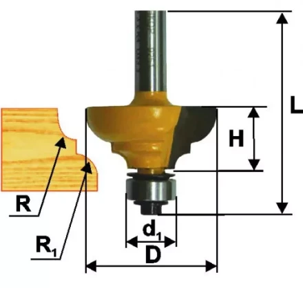 Фреза кром калевочная ф286х13мм R4мм хв 8мм 9250 купить в Когалыме