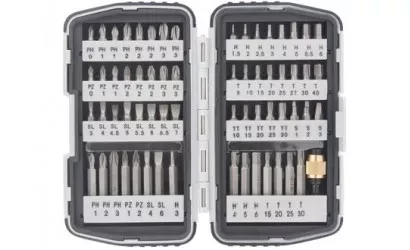 Набор бит,магнитный адаптер,CrV,в плат.боксе,64шт MATRIX 11327 купить в Когалыме