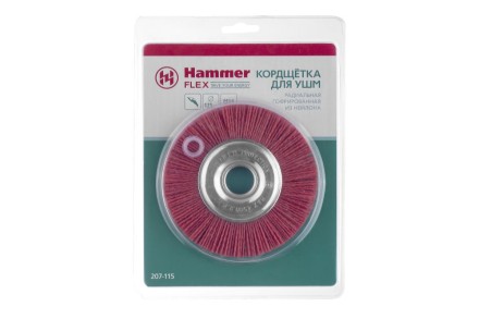 Кордщетка HAMMER плоская 125мм для УШМ нейлон (207-115) купить в Когалыме