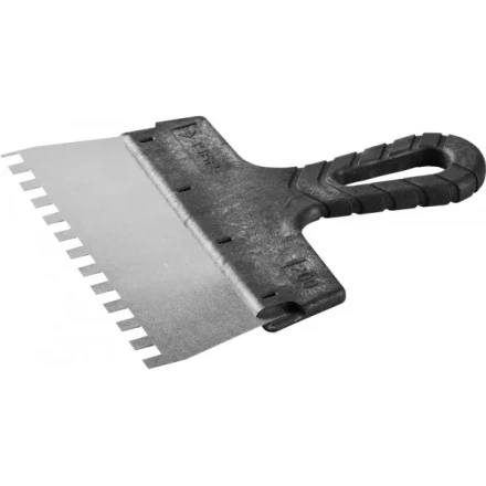 Шпатель ЗУБР "МАСТЕР" ФАСАДНЫЙ, нержавеющее полотно, 200мм, зуб 8х8мм 10078-20-08 купить в Когалыме