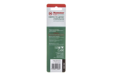 Сверло по дереву HAMMER Ф6х93мм (DR WD WR 6,0мм*93/57мм) купить в Когалыме