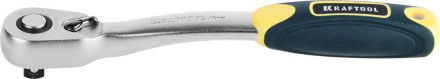 Трещотка для торцовых головок KRAFTOOL &quot;PRO&quot;, Сr-V сталь, 72 зубца, изогнутая, 3/8&quot; 27795-3/8_z02 купить в Когалыме