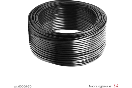 ЗУБР ВВГ-Пнг(А)-LS, 2 x 1.5 мм2, 50 м, ГОСТ 31996-2012, плоский, силовой кабель с пониженным дымо-газовыделением, Профессионал (60006-50) купить в Когалыме