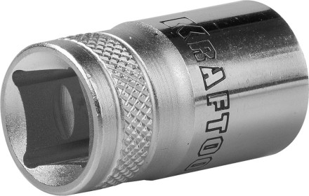 Торцовая головка KRAFTOOL &quot;INDUSTRIE QUALITAT&quot;, Cr-V, SUPER-LOCK, хромосатинированная, 1/2&quot;, 15 мм 27801-15_z01 купить в Когалыме