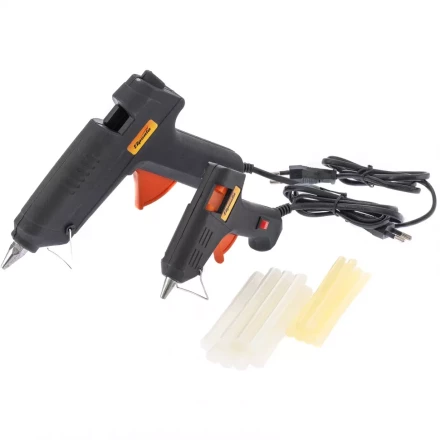 Набор клеевых пистолетов в кейсе 7/11 мм 20/100 Вт 3/8 г./мин. выключатель SPARTA 93038 купить в Когалыме